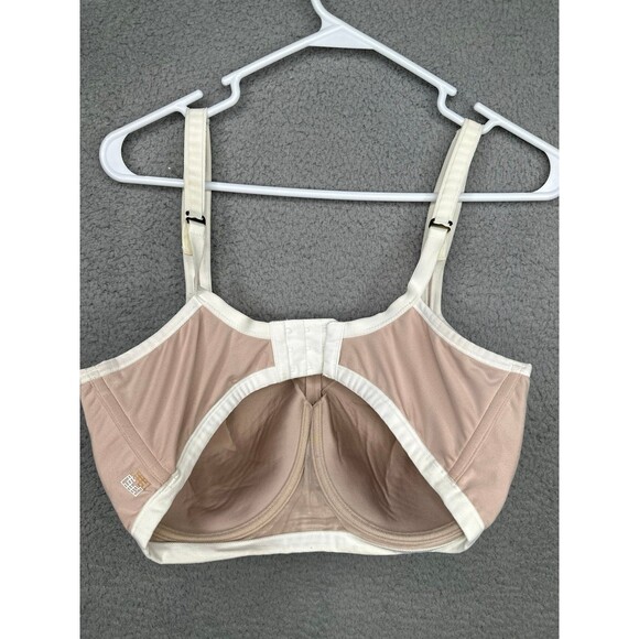 Natori Yogi Contour Convertible Sports Bra light mocha/ivory 36DD - Picture 5 of 7